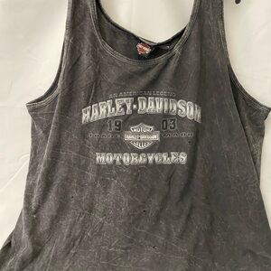 Vintage distressed, Harley Davidson, tank top men’s 2x